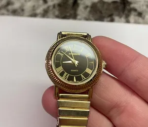 Working - Woman’s Signed McGregor LMG 515 Gold Tone Stretchy Stretch Wrist Watch thumbnail 8