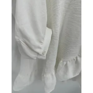 Altar'd State Womens S White‎ Wrap Mini Dress Ruffle Long Sleeve Bridal NWT thumbnail 5