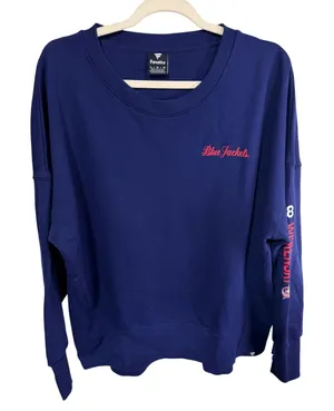 Columbus Blue Jackets #8 Werenski NHL Crewneck Sweatshirt Large Navy Fanatics thumbnail 1