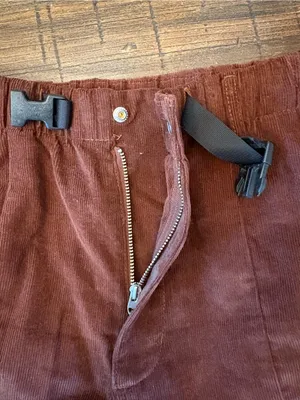 The North Face Corduroy Pants Womens Small Brown Belted Wide Leg thumbnail 7