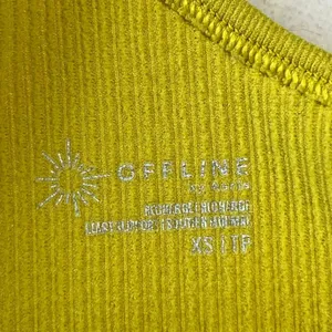 Aerie Rush Green Ribbed Seamless One Shoulder Longline Sports Bra XS thumbnail 4