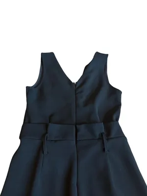Anthropologie Black Sleeveless Jumpsuit Black Wide Leg Dress Up Down SIze Small thumbnail 11