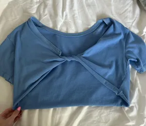 Aerie blue crossover top  thumbnail 1