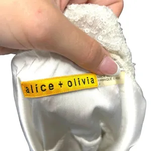 Alice‎ + Olivia Mini Dress Sleeveless Bodycon Sequin Beaded Silk White Size 2 thumbnail 7