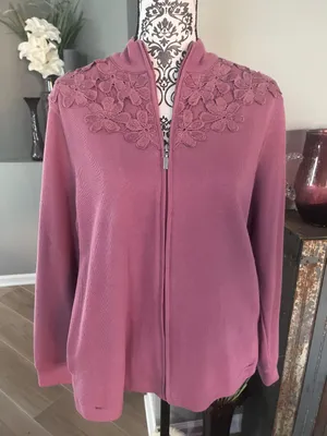 Specification Size Medium Mauve Zip Up Top thumbnail 1