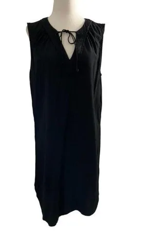 Old Navy Women Size Medium Summer Dress Sleeveless Black 1-410 thumbnail 1