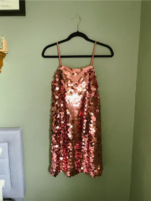 A New Day Sequin Dress Mini Dress Size XS/S Pink thumbnail 3