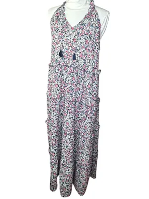 Dear John Whitley dress maxi floral size XS ruffle tiered sleeveless thumbnail 2