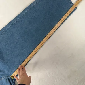 Y2K Baggy Large 34 Jeans Wide Leg High Waisted Blue Medium Wash Grunge Punk 90s thumbnail 11