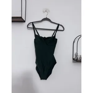 Net Quince Palm Green Italian Underwire One-Piece Swimsuit Size Small thumbnail 3