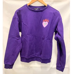 Armani Exchange‎ Purple Heart Logo Sweatshirt Small Lounge Cozy Warm Winter Fall thumbnail 5