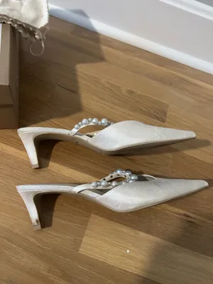 DV by Dolce Vita Kanika Pearl Mid Heels Vanilla Pearls thumbnail 4