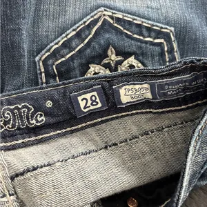 Miss me buckle embroidered Y2K 2000s 90s bootcut blue jeans size 29x3.5 long thumbnail 7
