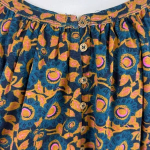 NWT Natural Life Flowy Boho Pleated Floral Print‎ Top Size XS thumbnail 3