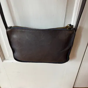 Madewell The Simple Crossbody Leather Bag Small Rectangle Purse Distressed Blue‎ thumbnail 12