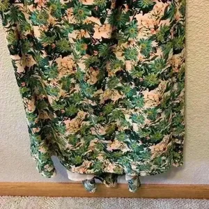 ASTR the Label Open Back Floral Midi Dress sz L summer beachy wedding guest vaca thumbnail 5