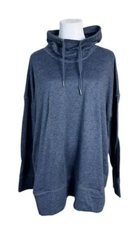 Old Navy Active Athleisure Blue Pullover Tunic Sweatshirt XXL Sweater‎ Knit SALE thumbnail 1