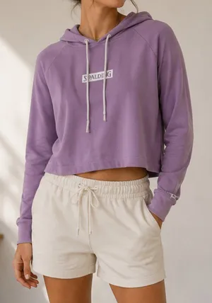 Spalding Women's Lavender Hoodie Top medium thumbnail 1