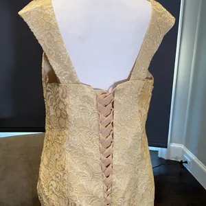 Women’s Mother of the Bride Dress Corset Back & Chiffon Jacket Size XL thumbnail 9