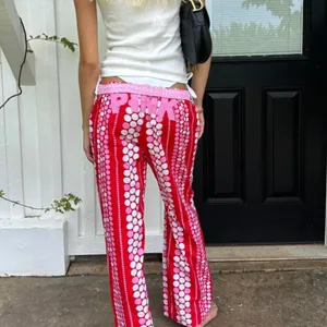 Vintage 2000’s Victoria’s Secret PINK Polka Dots Pajama Pants PJs Size Large i thumbnail 12