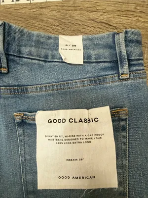 Good American good classic distressed‎ jeans size 29 nwt thumbnail 6