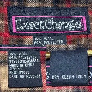 Exact Change Mini Skirt | Plaid Wool Blend Y2K thumbnail 6