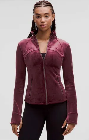 Lululemon 10 Define Jacket Velvet Full Zip thumbnail 1