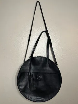 Anthropologie Remi/Reid Vegan Leather Allison Circle Bag in a Bag Stripe Handbag thumbnail 8