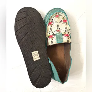 Ariat cruiser shoes slip ons Steers and Roses sz 9 thumbnail 5