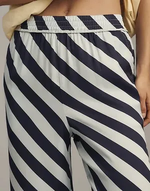 Anthropologie Maeve The Brooklin Printed Striped Wide-Leg Pull-On Pants, Size S thumbnail 4
