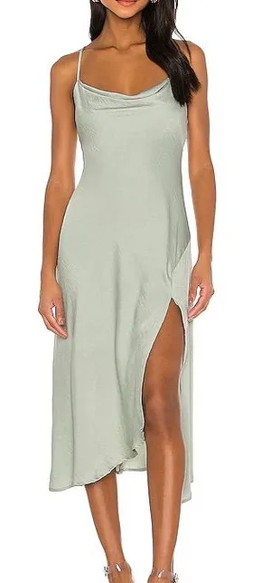 Astr Gaia Dress in Sage thumbnail 1