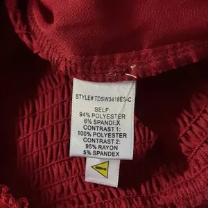 Womens Satiny Wrap Bodysuit Top Sz XS Red Puff Sleeve Smocked Romantic Holiday thumbnail 8