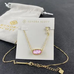 Kendra Scott x LoveShackFancy Elisa Purple Bow Necklace thumbnail 1