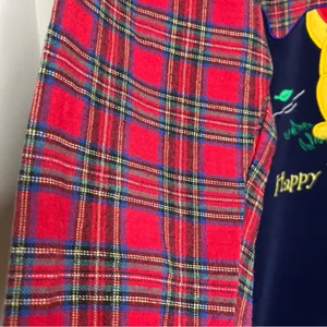 Vintage 90s Pooh Bear Nightgown One Size Happy Windsday Flannel Sleeves Blue thumbnail 2