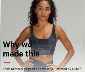 Lululemon NWOT Diamond DYE Align Reversible Bra *Light Support Dye Lunar Rock True Navy thumbnail 5
