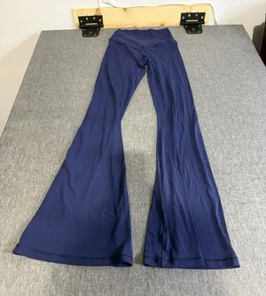 Offline By Aerie Women High Rise Real Me Flare Navy Blue Cross Over Stretch Sz S thumbnail 1
