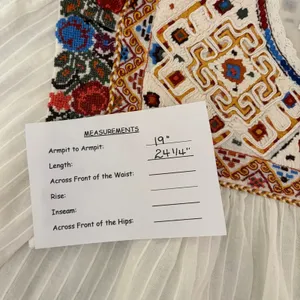 ANTIK BATIK Bernadette Embroidered Cotton Blouse White Boho Bohemian Small 38 thumbnail 15