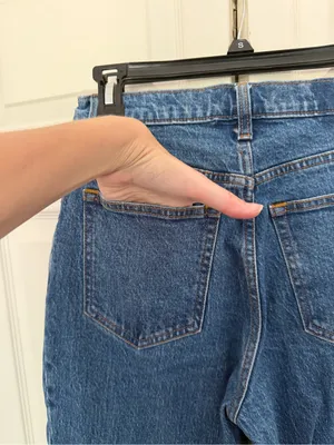 Abercrombie & Fitch Ultra High Rise 90's Straight Jean Blue Jeans 27 4L Long thumbnail 6