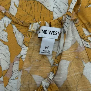 Nine West high neck peplum tank sz M thumbnail 3