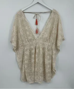 Xhilaration Lace Boho Swimsuit Cover Up Size XL Pool Beach thumbnail 2