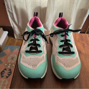 KEEN Utility Sparta II Alloy Toe Work‎ Shoes Sneakers Teal Blue Pink Women's 7 thumbnail 2