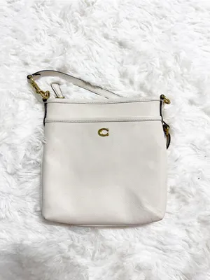 Coach Kitt Crossbody Bag Ivory Leather Gold Hardware thumbnail 2