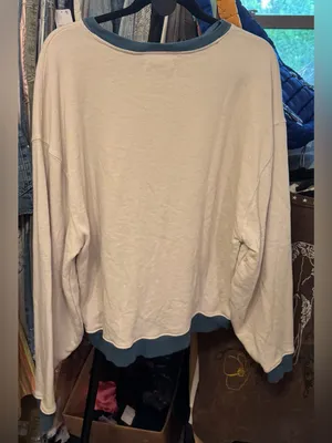NWOT Free People We The Free Classic Crew Colorblock Sweatshirt - Tea Combo - XS thumbnail 8