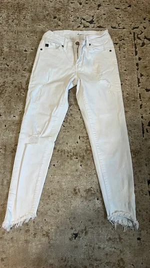 KanCan USA Distressed High-Rise Jeans thumbnail 1