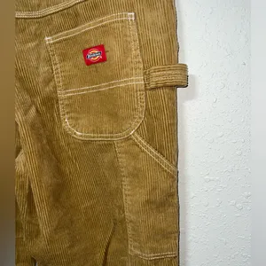 Vintage Dickies Ginger brown‎ Corduroy Carpenter Pants Women's Sz 9/29 thumbnail 4