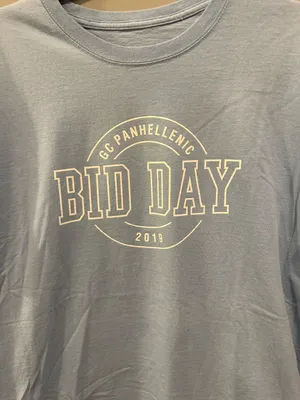 Comfort Colors 2019 Georgia College Panhellenic Bid Day Tee thumbnail 3