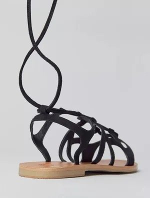 UO Hazel Black Gladiator Lace Up Sandals Sz 8 NEW thumbnail 4