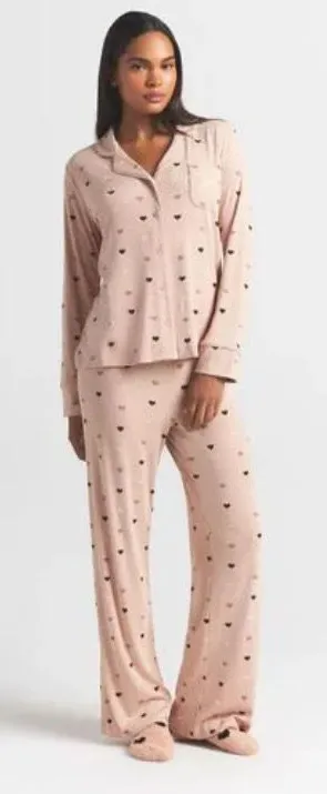 SKIMS Three Piece Soft Lounge Pajama Set M thumbnail 1
