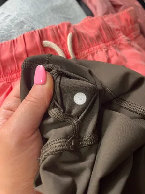 Lululemon Cropped Leggings Green Olive thumbnail 4