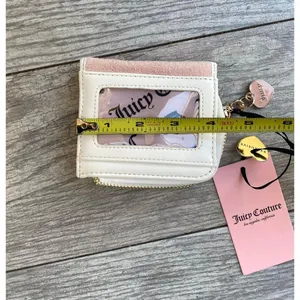Juicy Couture | Pink Strawberry Card Case with Heart Charm thumbnail 4